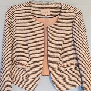 Loft black and white blazer